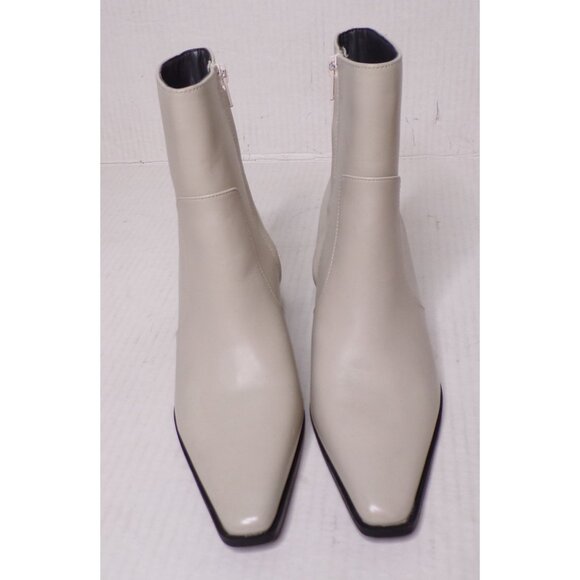 🆕FRANCO SARTO Vittorio Western Zip Bootie Ankle Boot 8 Off White - Picture 6 of 13